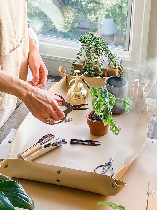 Vegan Leather Indoor Gardening Potting Mats