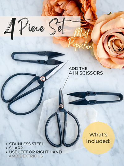 4-Piece Scissors & Pruners Set