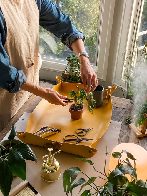 Vegan Leather Indoor Gardening Potting Mats